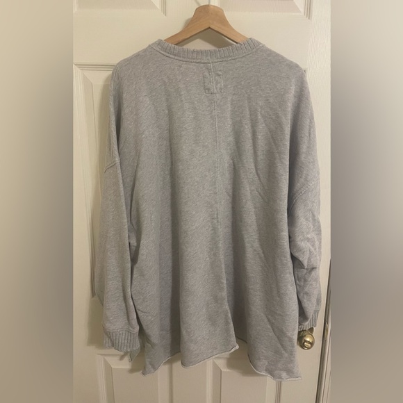 Aerie Gray Oversized Sweatshirt - Picture 4 of 4